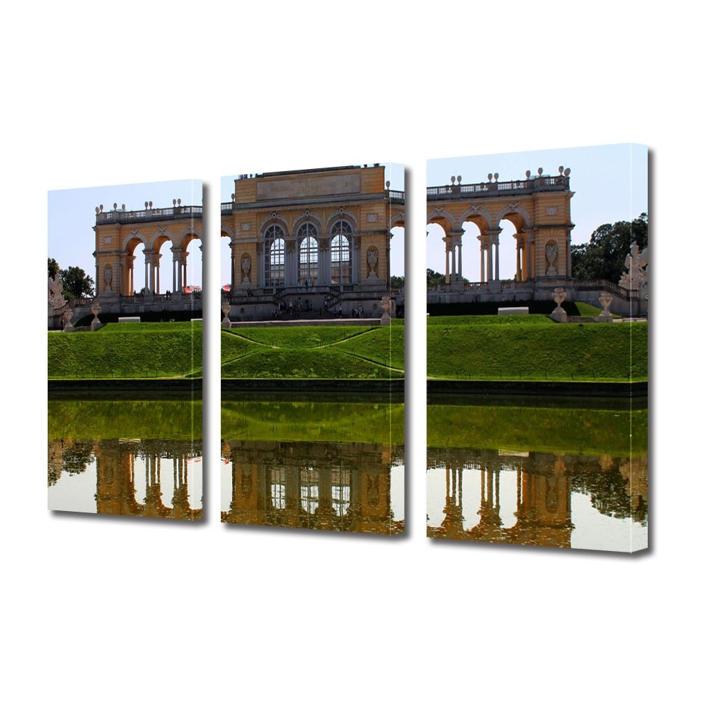 Tablou Multicanvas 3 Piese Viena Austria, 100 x 210 cm