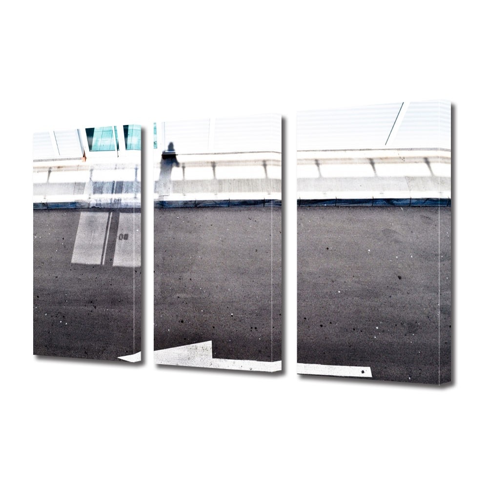 Tablou Multicanvas 3 Piese Strada cu sens unic, 60 x 120 cm