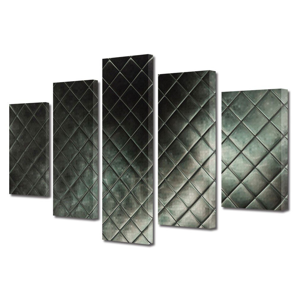 Tablou Multicanvas 5 Piese Abstract Decorativ, Faianta, 80 x 150 cm