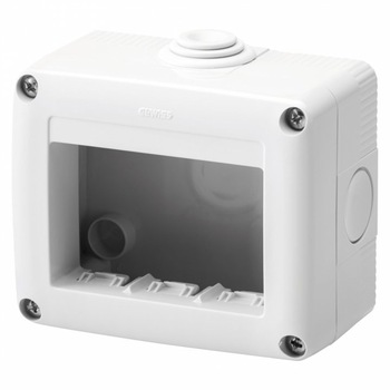 Doza aparenta, aparataj, 3 module, ip40, aplicata, GW27003, Gewiss Doza aparenta, aparataj, 3 module, ip40, aplicata, GW27003, Gewiss