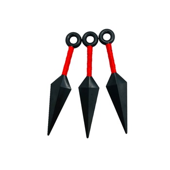 Set 3 cutite din plastic Kunai Konogakure, Naruto, Negru, Shop Like A Pro® Set 3 cutite din plastic Kunai Konogakure, Naruto, Negru, Shop Like A Pro®