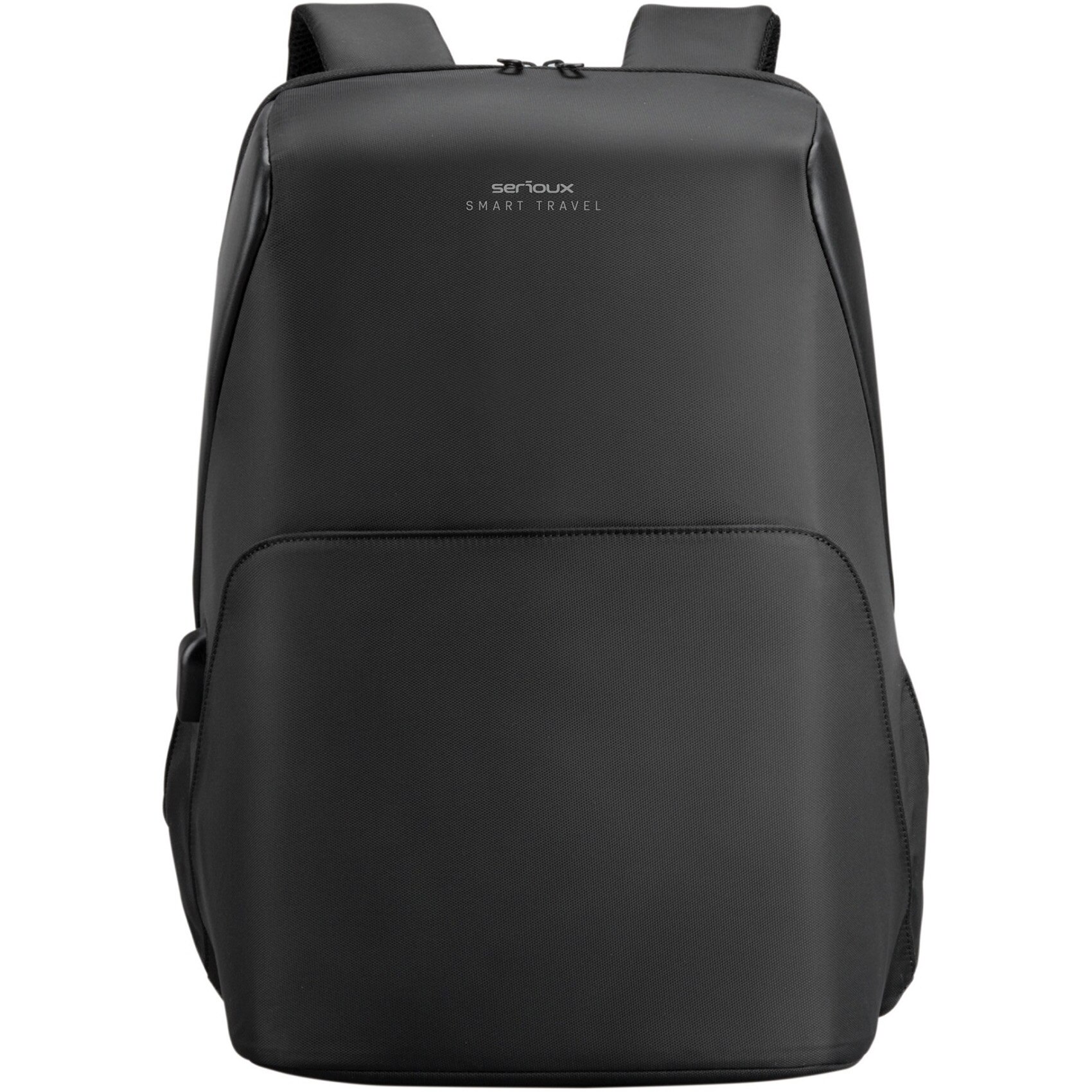 Rucsac laptop Serioux Smart Travel ST9590, rezistent la apa, port USB, 15.6″, Negru