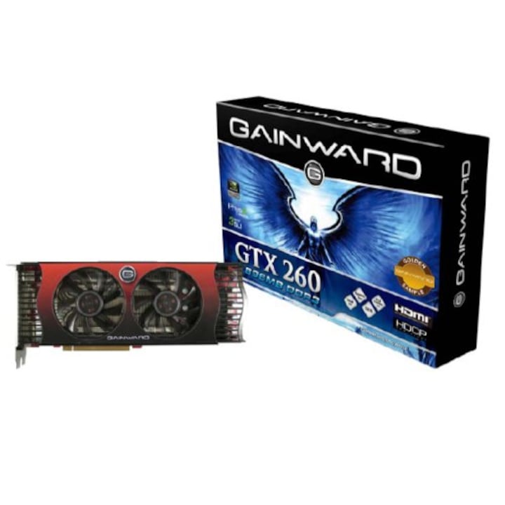 Placa video Gainward GeForce GTX 260 GS, 896MB GDDR3, 448bit, SLI