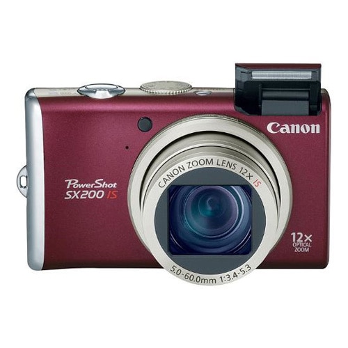 Aparat foto digital Canon PowerShot SX200 IS red - eMAG.ro