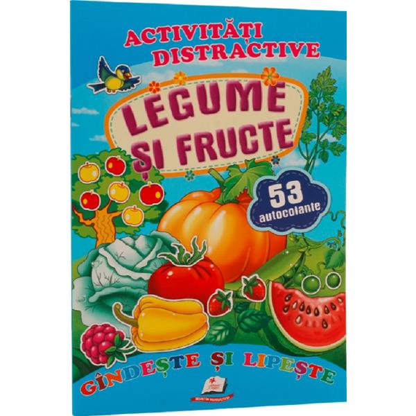 Activitati distractive: Legume si fructe. 53 autocolante