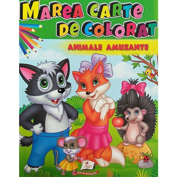 Marea carte de colorat: Animale amuzante