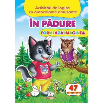 In padure: Formeaza imaginea. 47 autocolante In padure: Formeaza imaginea. 47 autocolante