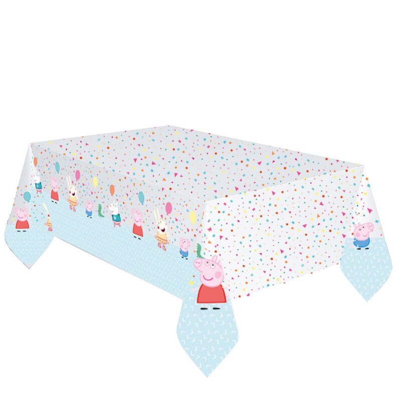 Fata de masa Peppa Pig Confeti , 120 x 180 cm, Multicolor
