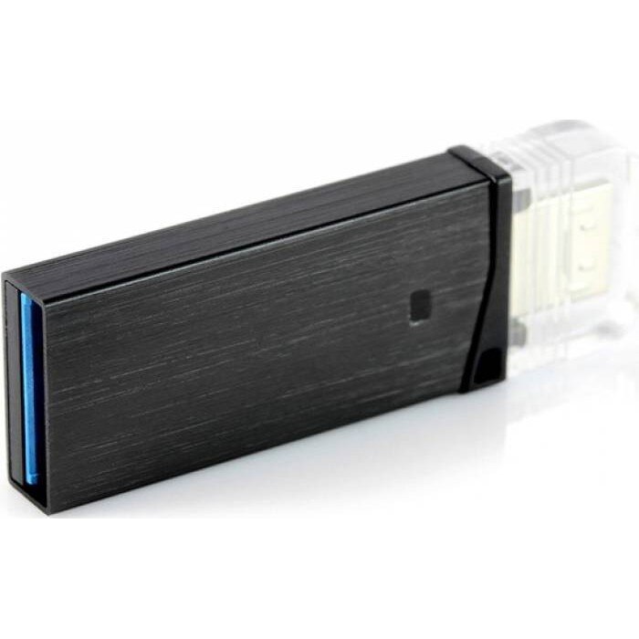 Pachet USB Flash Drive Goodram Twin 16GB - SMC00468 + Suport magnetic Tellur MCM3 pentru ventilatie, plastic, Negru