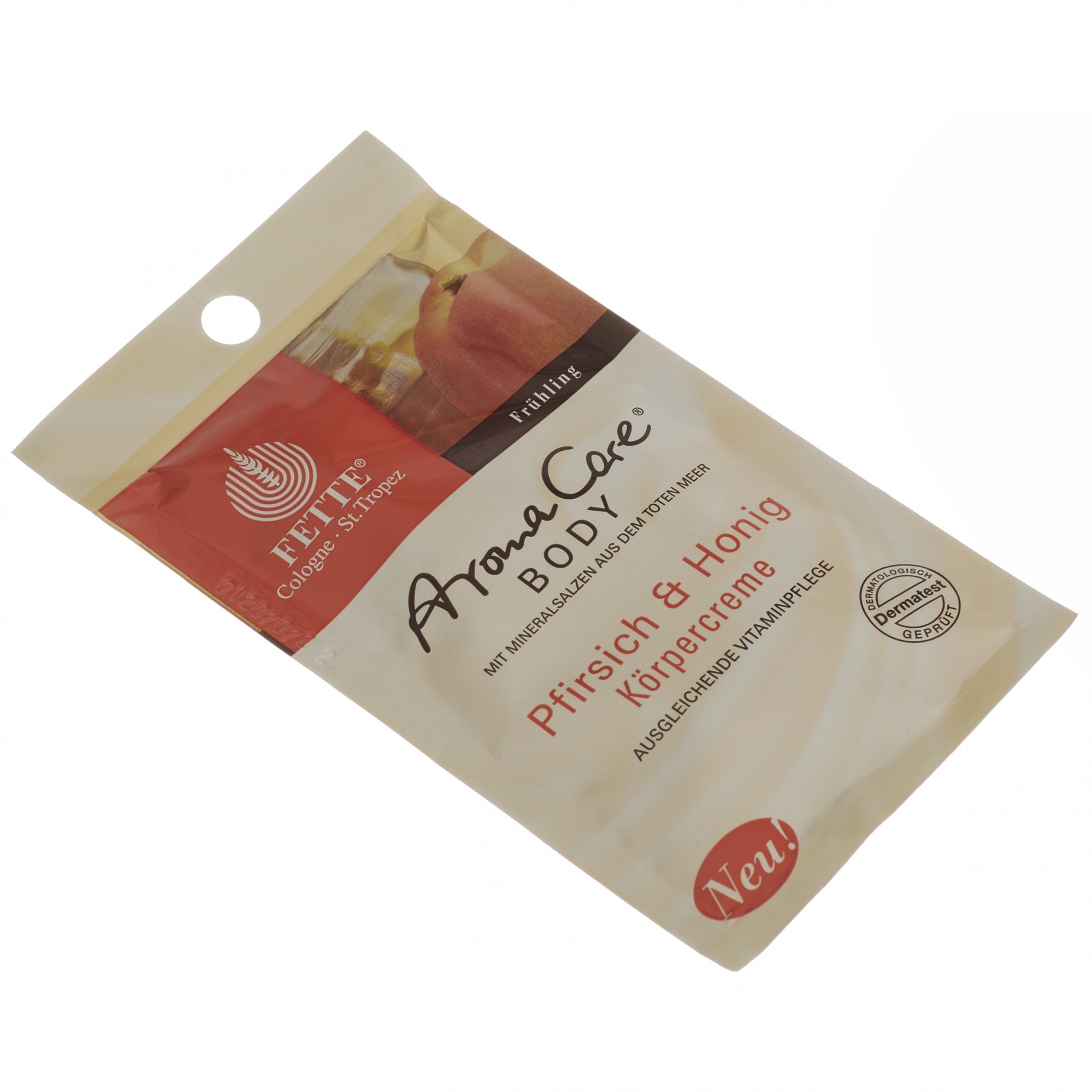 Crema de corp Dermasel cu piersici si miere, 30 ml