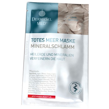 Masca pentru fata Dermasel pe baza de namol mineral, 12 ml Masca pentru fata Dermasel pe baza de namol mineral, 12 ml