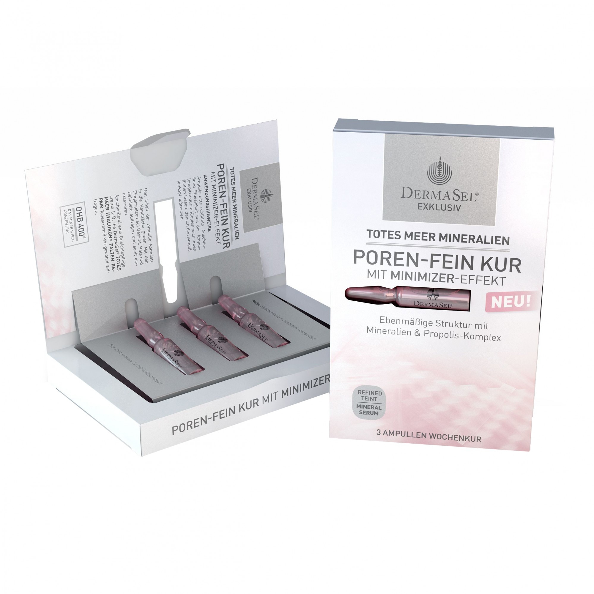 Tratament pentru pori curati Dermasel, 3 x 1 ml