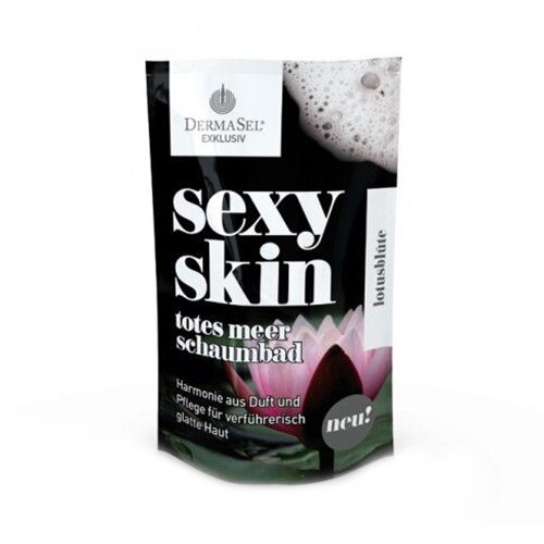 Spumant de baie Dermasel pe baza de sare lichida de la Marea Moarta cu floare de lotus, 45 ml