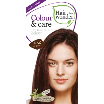 Vopsea de par Hairwonder Colour&Care, fara parabeni si fara amoniac, Auburn 4.56, 100 ml Vopsea de par Hairwonder Colour&Care, fara parabeni si fara amoniac, Auburn 4.56, 100 ml