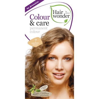 Vopsea de par Hairwonder Colour&Care, fara parabeni si fara amoniac, Medium Blond 7, 100 ml Vopsea de par Hairwonder Colour&Care, fara parabeni si fara amoniac, Medium Blond 7, 100 ml