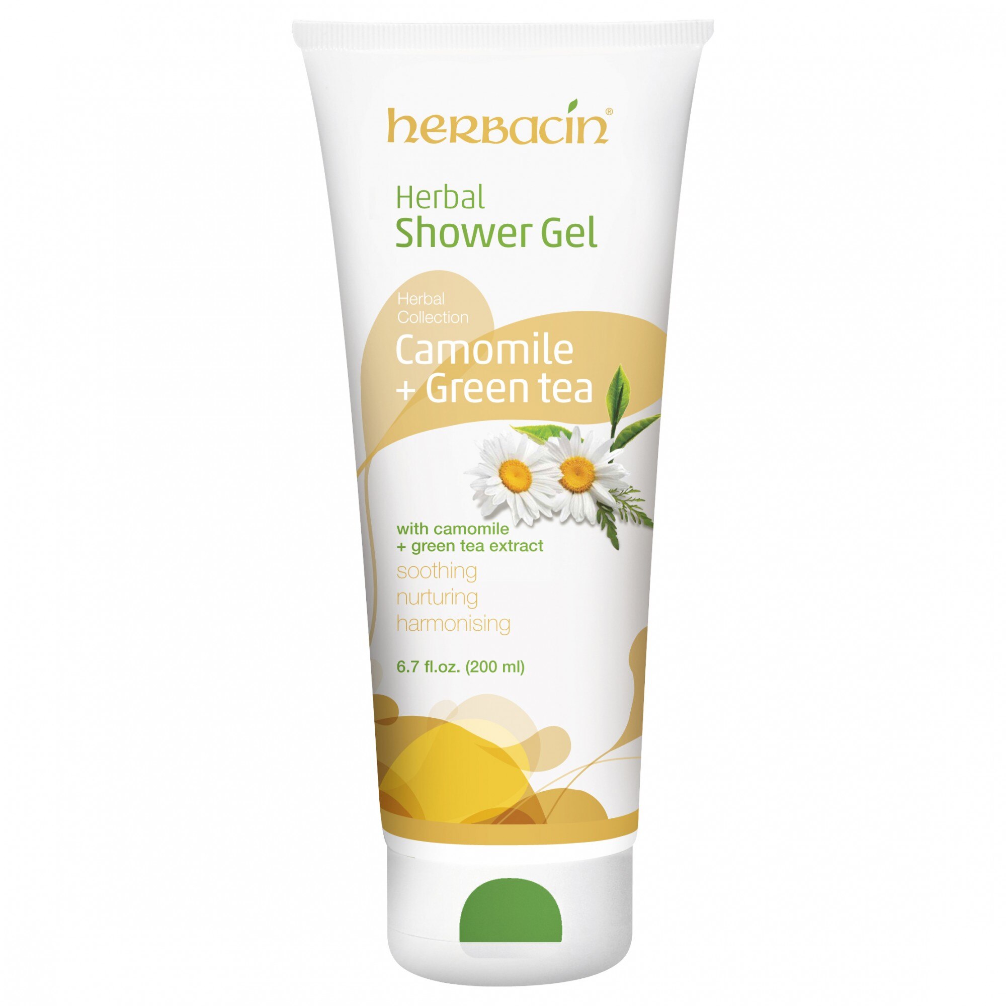 Gel de dus Herbacin cu musetel si ceai verde, 200 ml