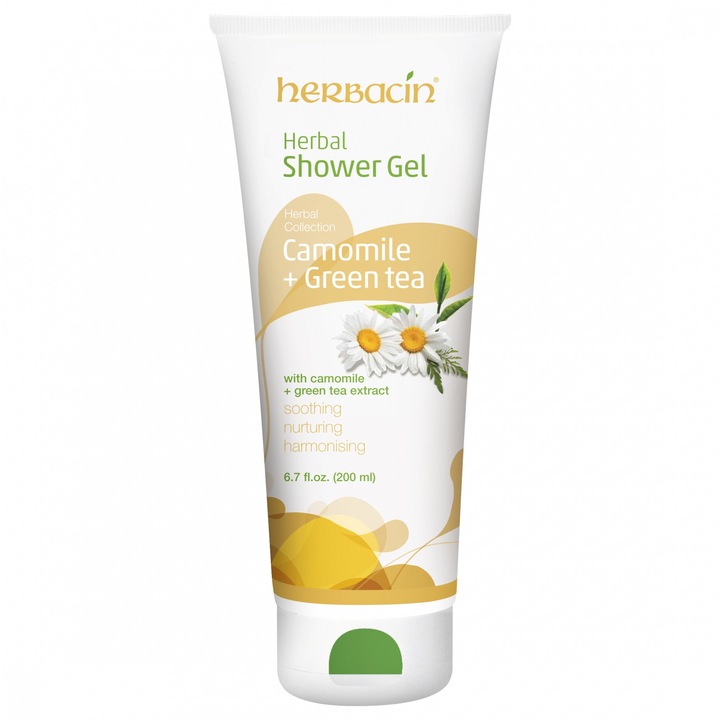 Herbacin tusfürdő kamillával és zöld teával, 200 ml