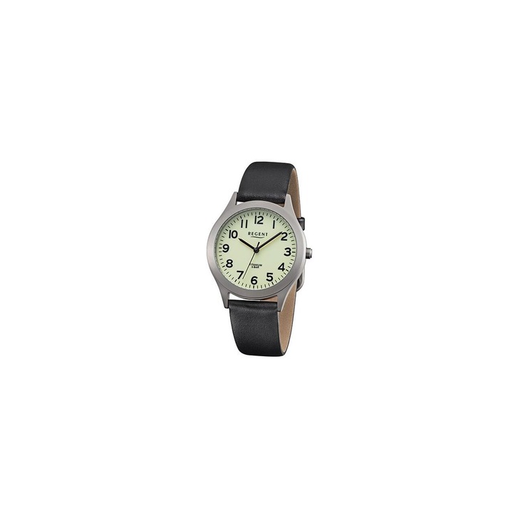 Ceas barbatesc Regent F-1268, Quartz, 36mm, 5ATM, Gri