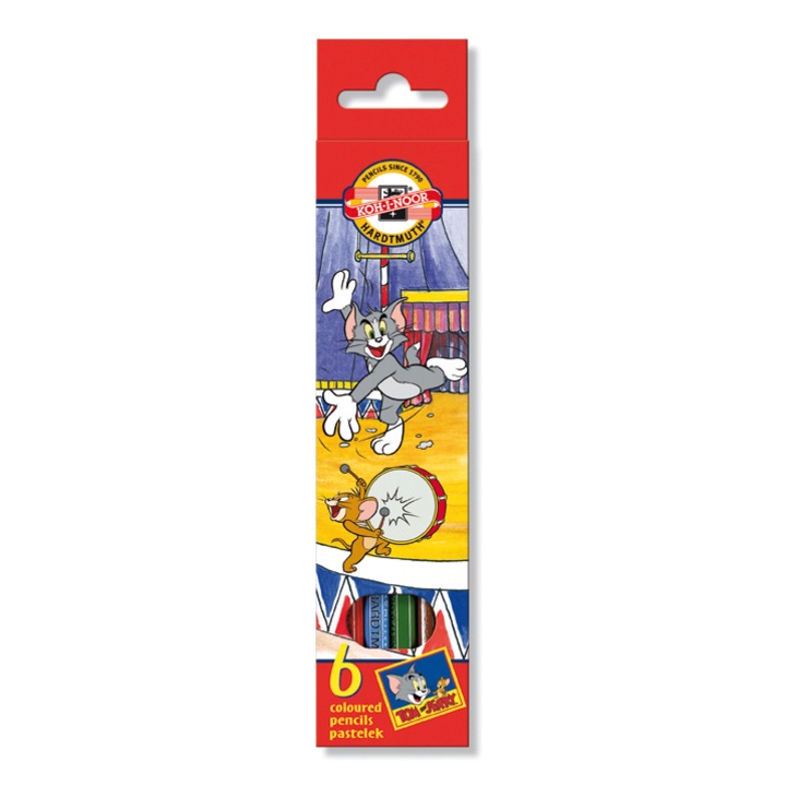 Koh-I-Noor Tom & Jerry High Quality színesceruza, 6 szín