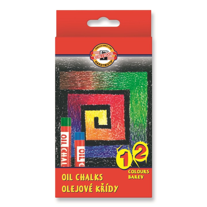 Set creta uleioasa Koh-I-Noor Gioconda, 12 culori