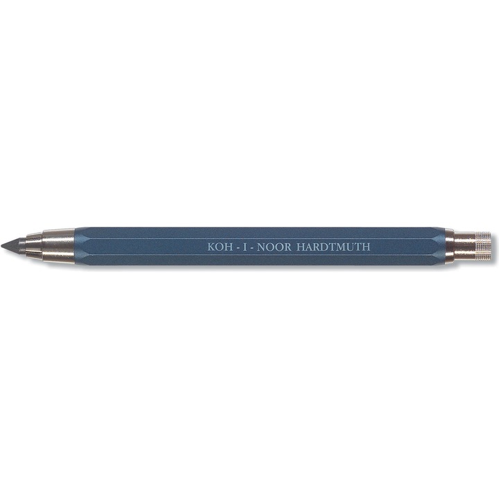 Автоматичен молив Koh-I-Noor, Метален, Острилка, 5.6 мм, Син