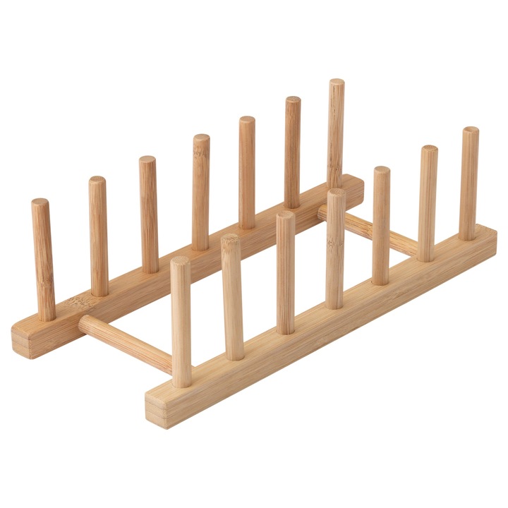 BAMBOO szervezőtartó 6 tányérhoz, aprítóhoz vagy fedőhöz 27,5 x 12 x 8,5 cm