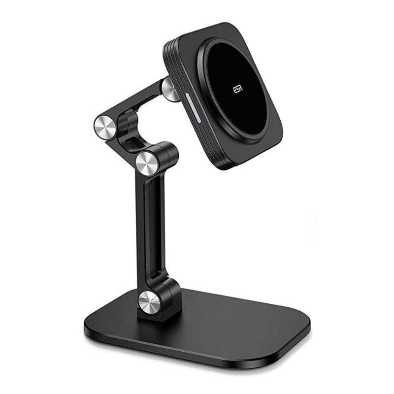 Incarcator Wireless ESR Halolock Magnetic Stand, compatibil MagSafe, ajustabil, 15W, Cablu USB-C 1.5m, Negru