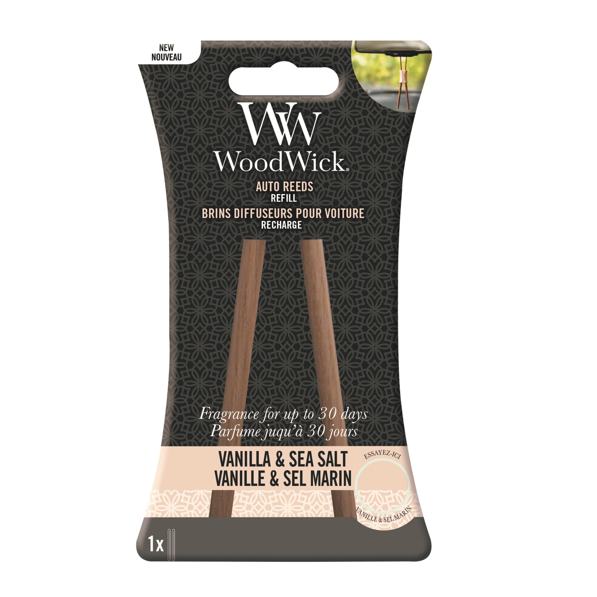 Rezerva Odorizant Auto Reed Vanilla & Sea Salt, Woodwick