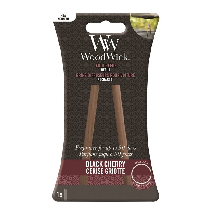 Rezerva Odorizant Auto Reed Black Cherry, Woodwick