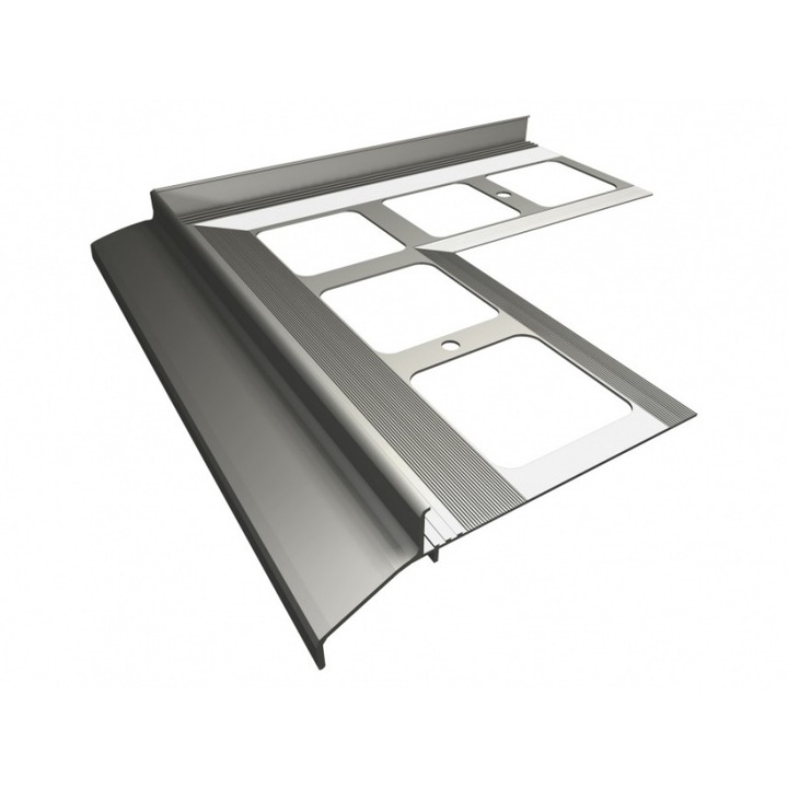 Profil coltar exterior LEVEL PLUS, 90 °, Nz30/90 K30, RAL 8019, Argintiu