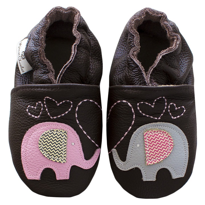 Botosei Rose et Chocolat din piele Elephant Kiss