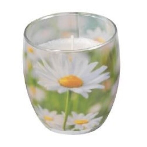 Lumanare pahar decor, Margarete Salbatice, Dufti by Gies, 80 x 45/70 mm, 20 ore