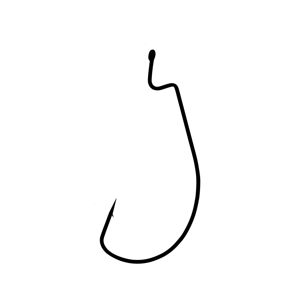 Set 5 buc Kamatsu Carlig Offset Forged Cheburashka K-337 , marimea 4/0, Black Nickel