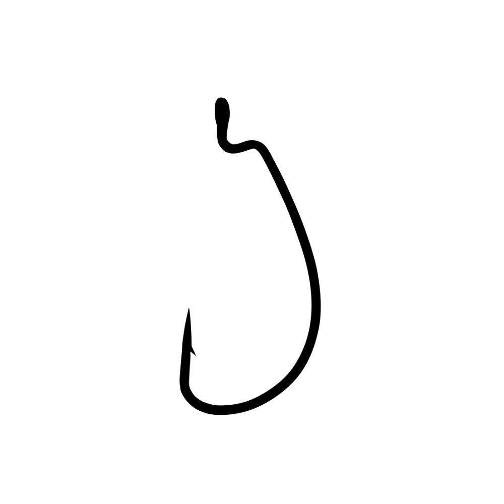 Set 3 buc Kamatsu Carlig Offset Heavy K-0749, marimea 4/0, Black Nickel