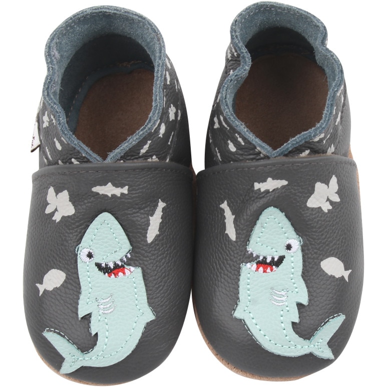 Botosei Rose et Chocolat din piele Hungry Shark