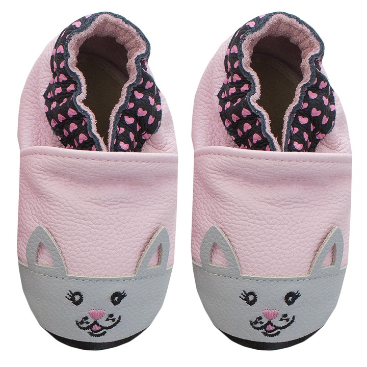 Botosei Rose et Chocolat din piele Sweetheart Kitty