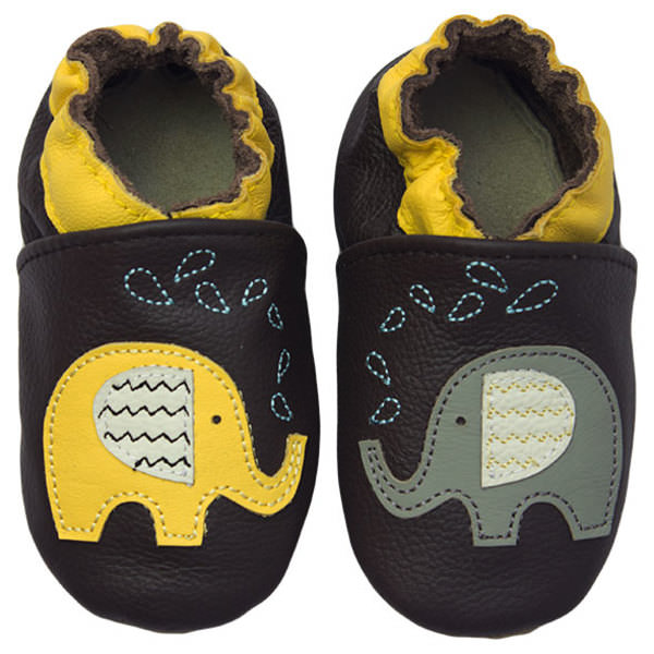 Botosei Rose et Chocolat din piele Zig-Zag Elephant