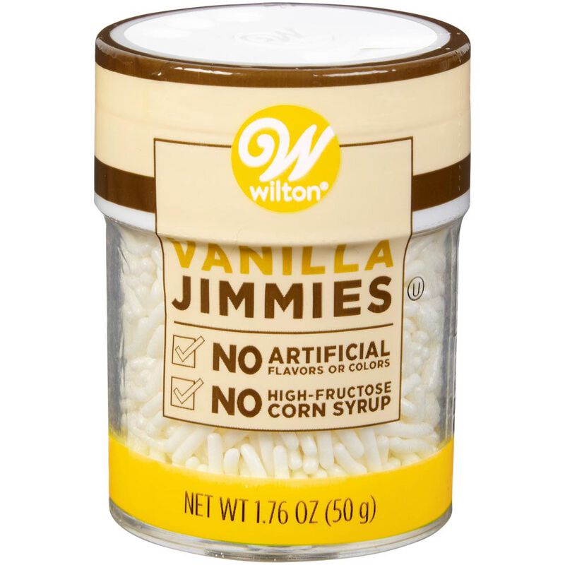 Decoratiuni comestibile pentru torturi, alb, Wilton, 50 g