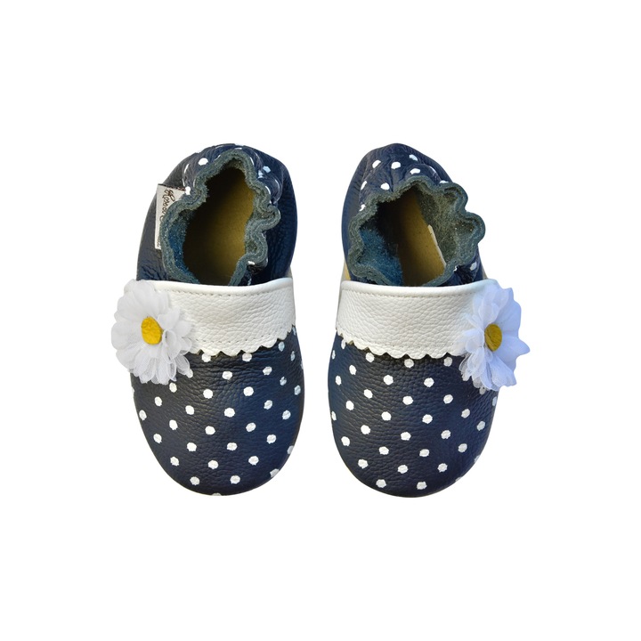 Botosei Rose et Chocolat din piele Polka Dot Daisy