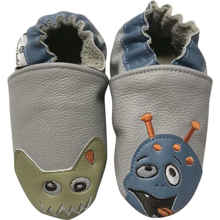 Botosei Rose et Chocolat din piele Monster