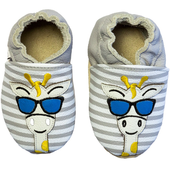 Botosei Rose et Chocolat din piele Giraffe SHADEZ Stripes