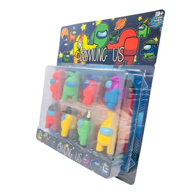 Kit de 8 figurine Tip Among Us. multicolor, +3 Ani, Shop Like A Pro®