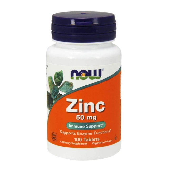 Now Foods, Cink-glükonát 50mg, 100 db