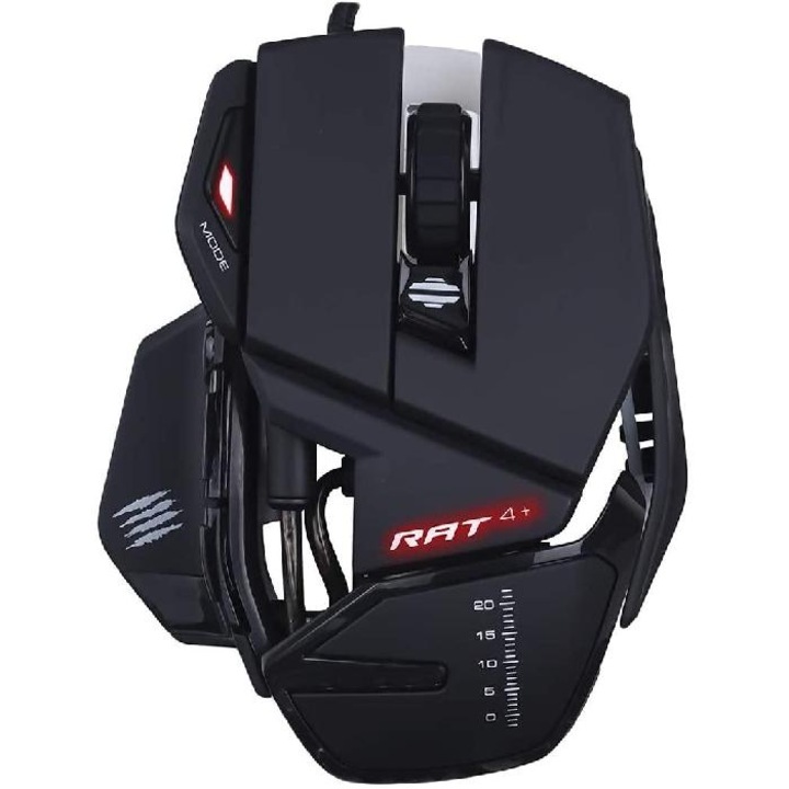 Гейминг мишка Mad Catz - R.A.T. 4+, оптична, черна