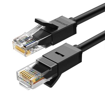Cablu Retea Ethernet RJ45 Cat 6 1 Gbps, Ugreen NW102 Pure Cooper, Patchcord Gigabit, Negru - 20 m Cablu Retea Ethernet RJ45 Cat 6 1 Gbps, Ugreen NW102 Pure Cooper, Patchcord Gigabit, Negru - 20 m