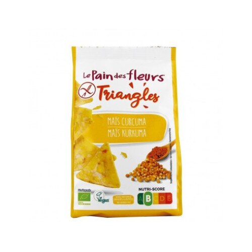 Triunghiuri cu porumb si turmeric fara gluten 50g
