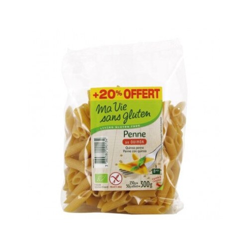 Penne cu quinoa fara gluten 300g - oferta +20%