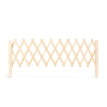 Gardulet Decorativ din Lemn pentru Gazon sau Flori, Dimensiuni 110x34cm, Pliabil, Culoare Lemn Natural Gardulet Decorativ din Lemn pentru Gazon sau Flori, Dimensiuni 110x34cm, Pliabil, Culoare Lemn Natural