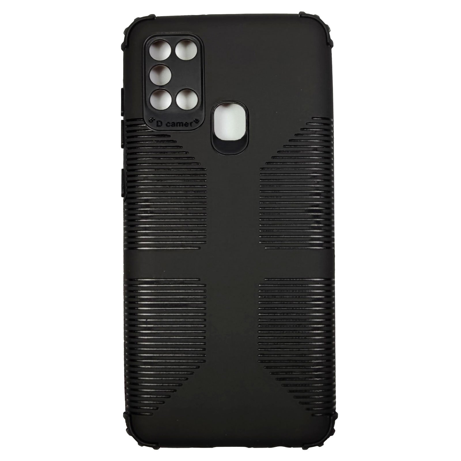 Husa compatibila cu Samsung Galaxy A21s model Combo Thunder Armor , Antisoc, cu protectie camera, Viceversa, Negru