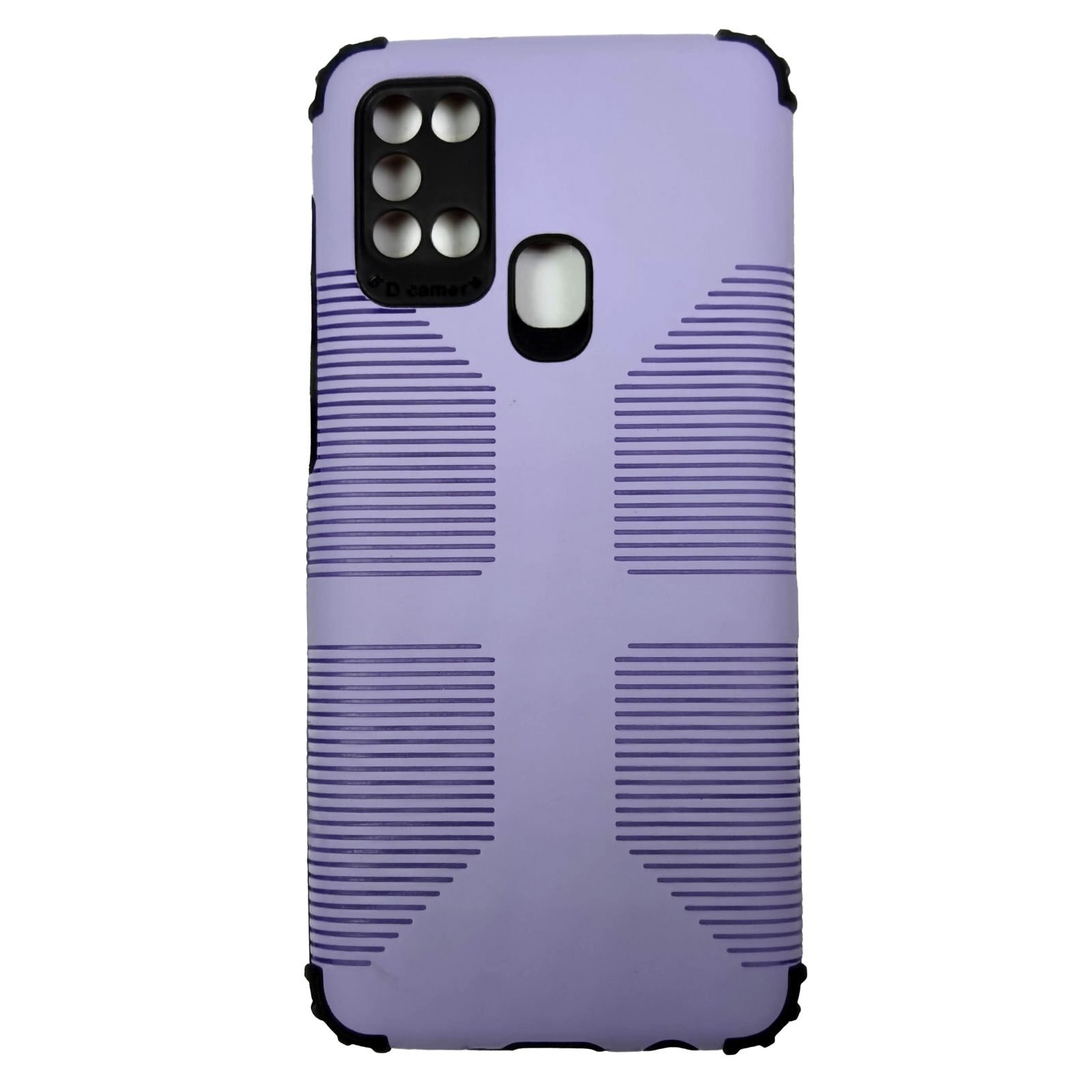 Husa compatibila cu Samsung Galaxy A21s model Combo Thunder Armor , Antisoc, cu protectie camera, Viceversa, Mov